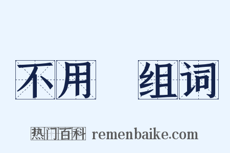 不用說组词是什么意思的图片